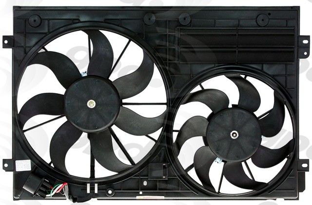 2009-2013 Volkswagen Eos Engine Cooling Fan Assembly (Global Parts)