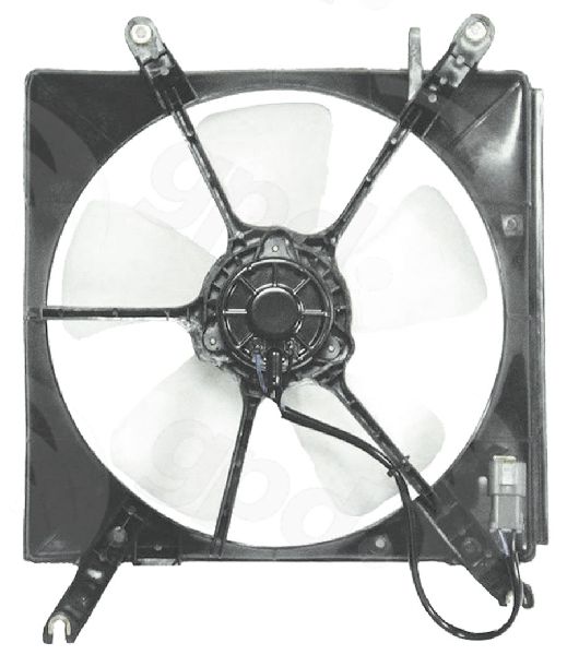 1990-1993 Honda Accord Engine Cooling Fan Assembly - Left (Global Parts)