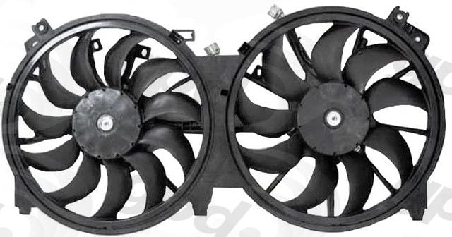 2009-2014 Nissan Maxima Engine Cooling Fan Assembly (Global Parts)