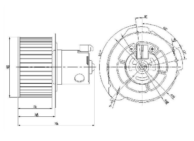 1992-1994 Ford Explorer HVAC Blower Motor (Global Parts)