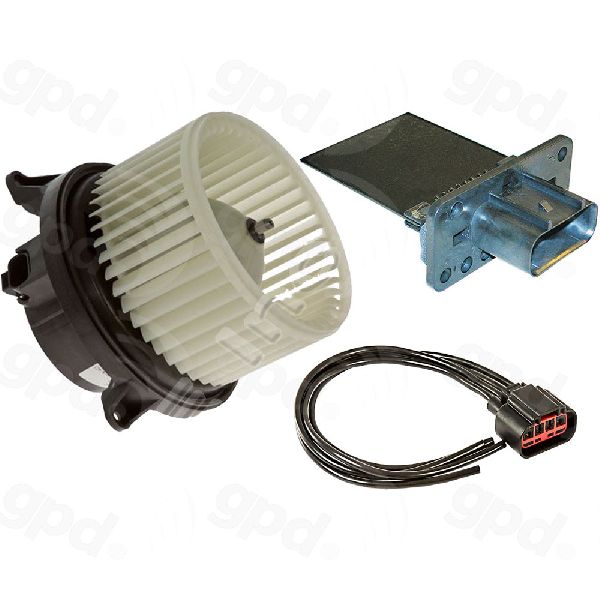 2005-2015 Nissan Xterra HVAC Blower Motor Kit - Front (Global Parts)