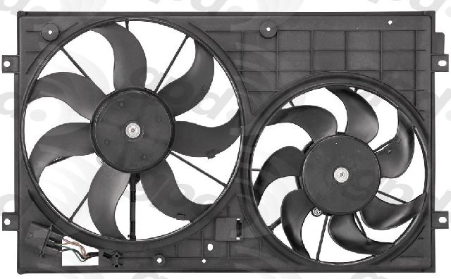 2007-2016 Volkswagen Eos Engine Cooling Fan Assembly (Global Parts)
