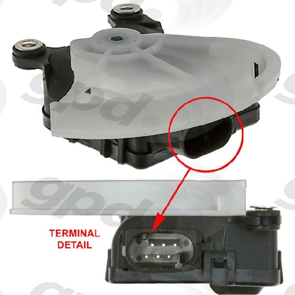 1996-2002 Audi A4 HVAC Recirculation Door Actuator (Global Parts)
