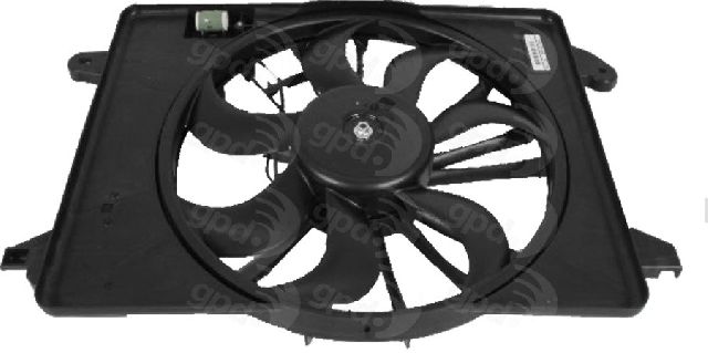 2009-2021 Chrysler 300 Engine Cooling Fan Assembly - Left (Global Parts)