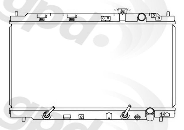 1994-2001 Acura Integra Radiator (Global Parts)