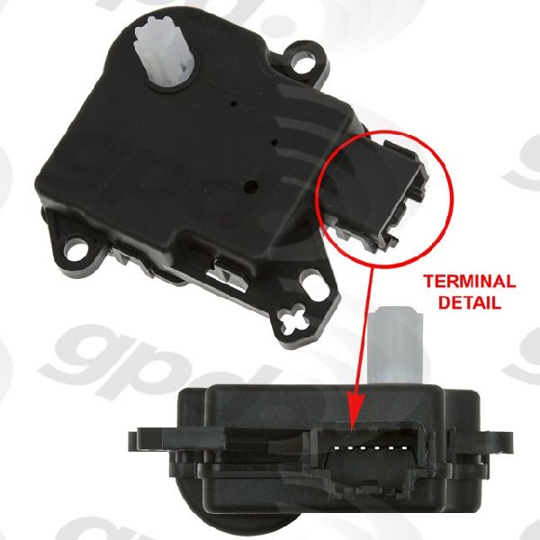 2009-2014 Lincoln Navigator HVAC Blend Door Actuator - Main (Global Parts)