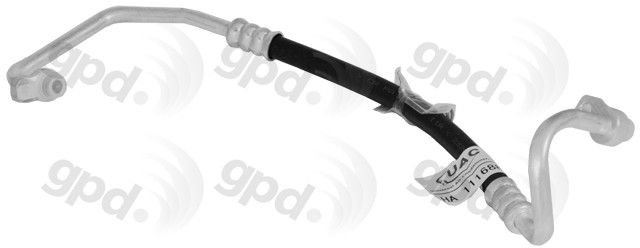 2010-2015 Hyundai Tucson A/C Refrigerant Discharge Hose (Global Parts)