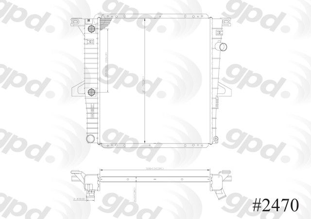 2007 Mazda B3000 Radiator (Global Parts)