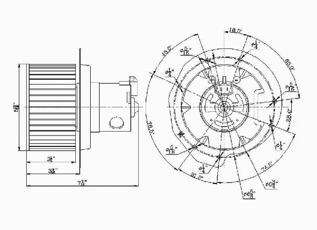1986-1998 Ford F-150 HVAC Blower Motor (Global Parts)