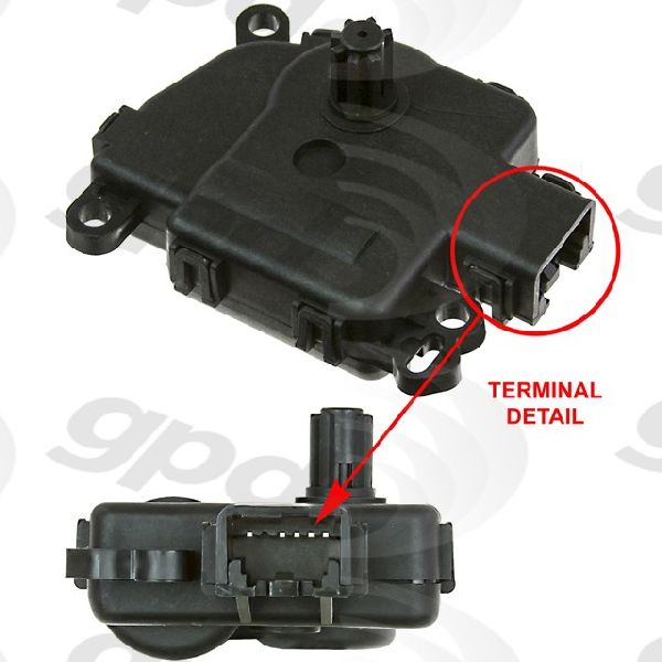 2013-2014 Ford Mustang HVAC Recirculation Door Actuator (Global Parts)