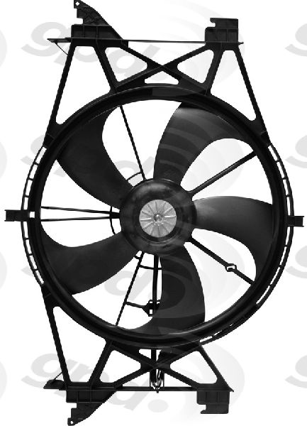 2011-2016 Porsche Cayenne Engine Cooling Fan Assembly (Global Parts)