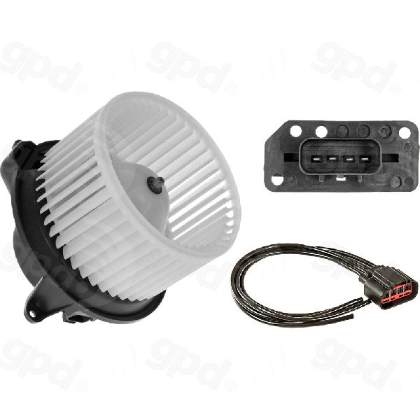 2004-2011 INFINITI QX56 HVAC Blower Motor Kit - Front (Global Parts)