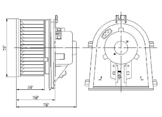 1997-2012 Porsche Boxster HVAC Blower Motor (Global Parts)