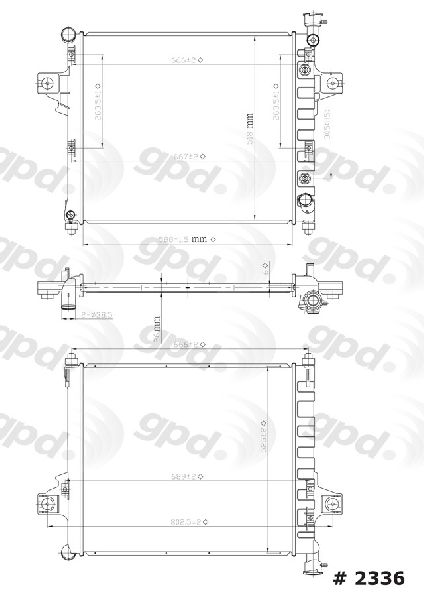 2001-2004 Jeep Grand Cherokee Radiator (Global Parts)