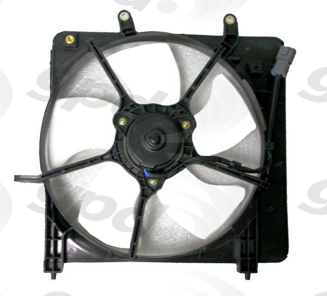 2007-2008 Honda Fit Engine Cooling Fan Assembly - Left (Global Parts)