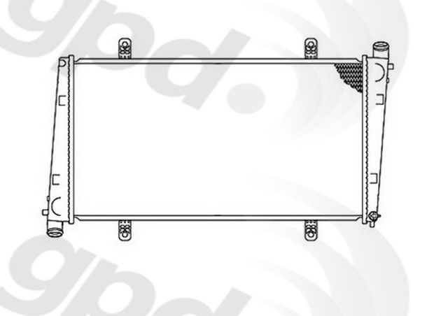 2000-2004 Volvo S40 Radiator (Global Parts)