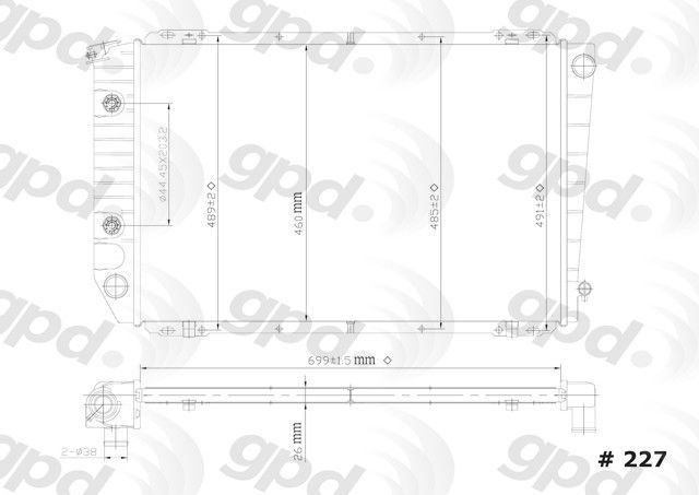 1986-1991 Mercury Grand Marquis Radiator (Global Parts)