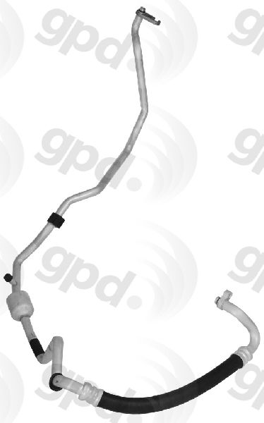 2007-2009 Hyundai Santa Fe A/C Refrigerant Suction Hose (Global Parts)