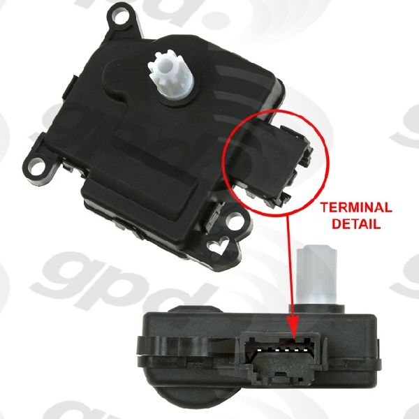 2007-2008 Lincoln Navigator HVAC Blend Door Actuator - Main (Global Parts)