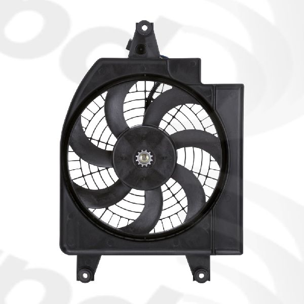 2003-2005 Kia Rio Engine Cooling Fan Assembly - Right (Global Parts)