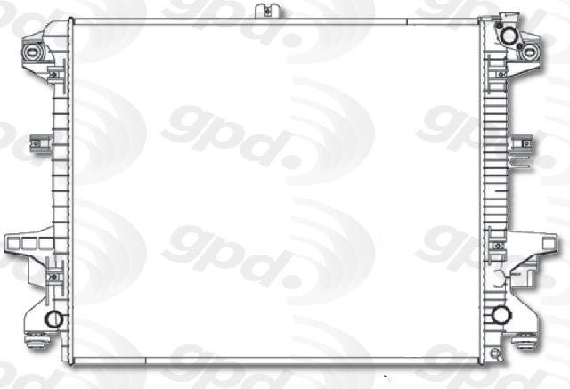 2016-2019 Nissan TITAN XD Radiator (Global Parts)