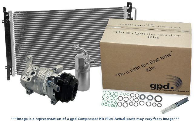 2013 Mazda 3 A/C Compressor and Condenser Kit (Global Parts)
