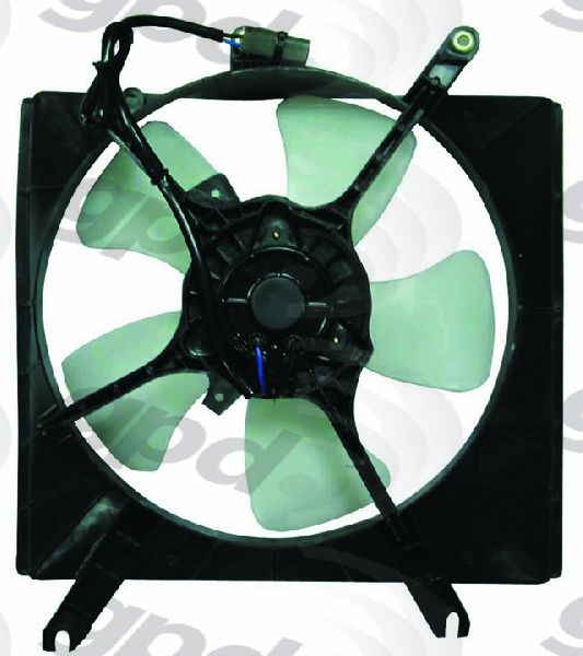 2001-2005 Kia Rio Engine Cooling Fan Assembly - Left (Global Parts)