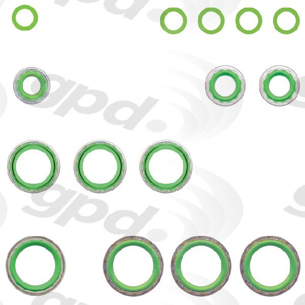 2011-2013 Dodge Charger A/C System O-Ring and Gasket Kit (Global Parts)