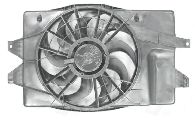 1993-1995 Dodge Caravan Engine Cooling Fan Assembly - Left (Global Parts)
