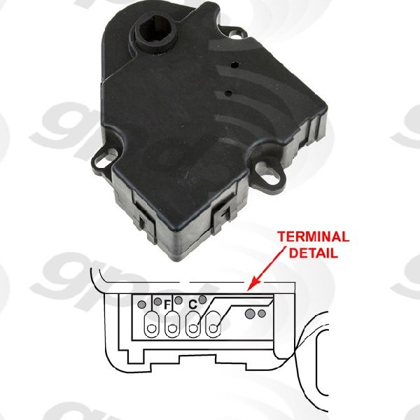 2001-2005 Pontiac Aztek HVAC Blend Door Actuator (Global Parts)
