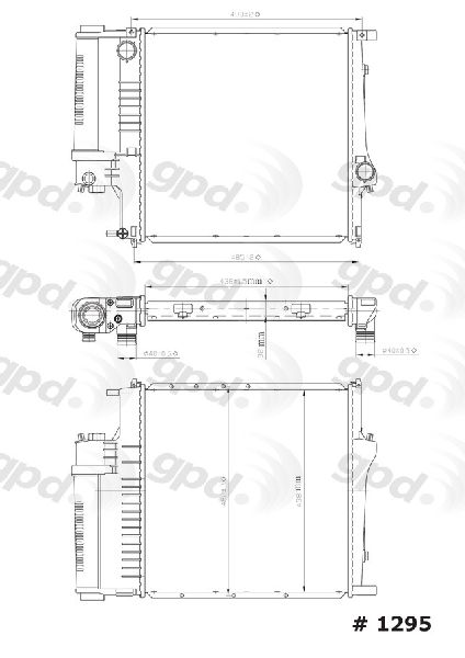 1996-1998 BMW Z3 Radiator (Global Parts)