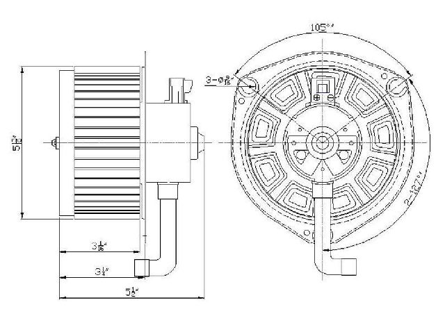 2003-2008 Pontiac Vibe HVAC Blower Motor (Global Parts)