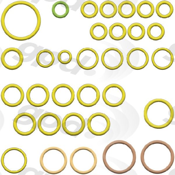 2015-2016 Volvo S80 A/C System O-Ring and Gasket Kit (Global Parts)