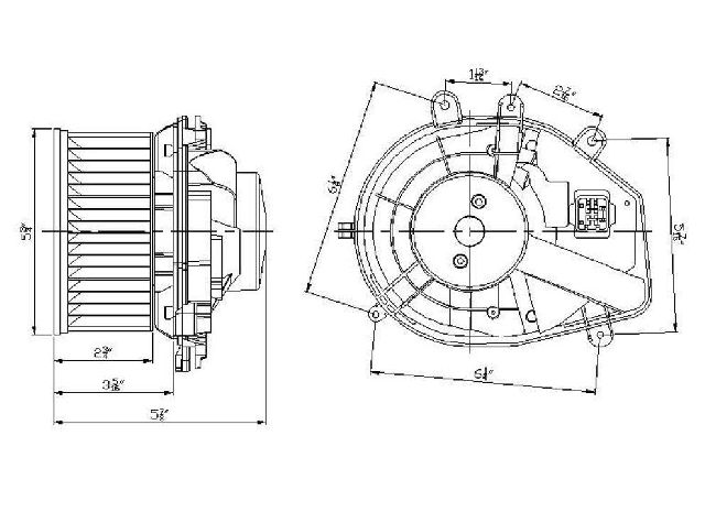 1997-2002 Audi A4 HVAC Blower Motor (Global Parts)