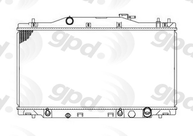 2002-2006 Acura RSX Radiator (Global Parts)