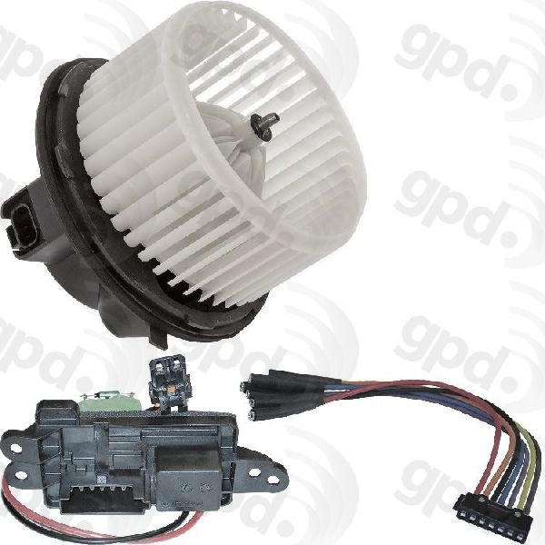 2003-2004 GMC Sierra 2500 HVAC Blower Motor Kit (Global Parts)