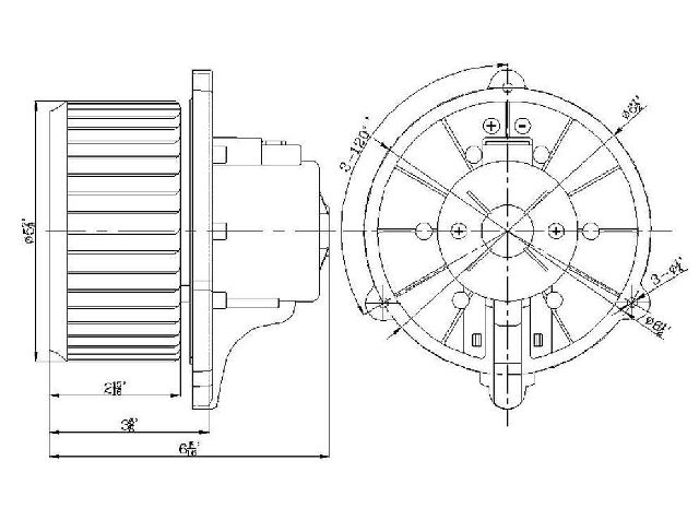2004-2009 Kia Spectra HVAC Blower Motor (Global Parts)