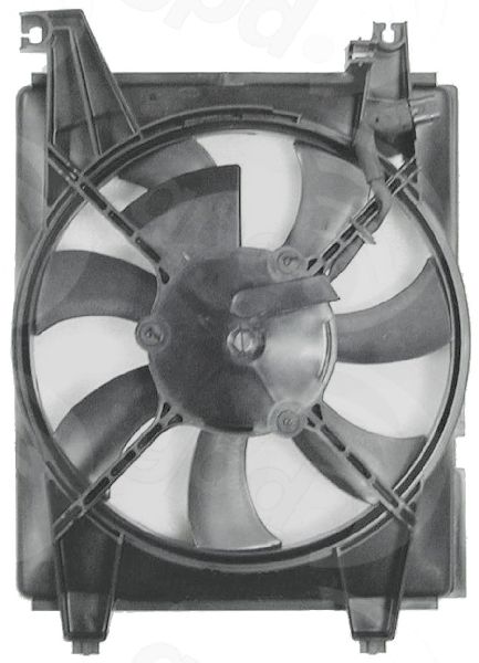 2001-2006 Hyundai Elantra Engine Cooling Fan Assembly - Right (Global Parts)