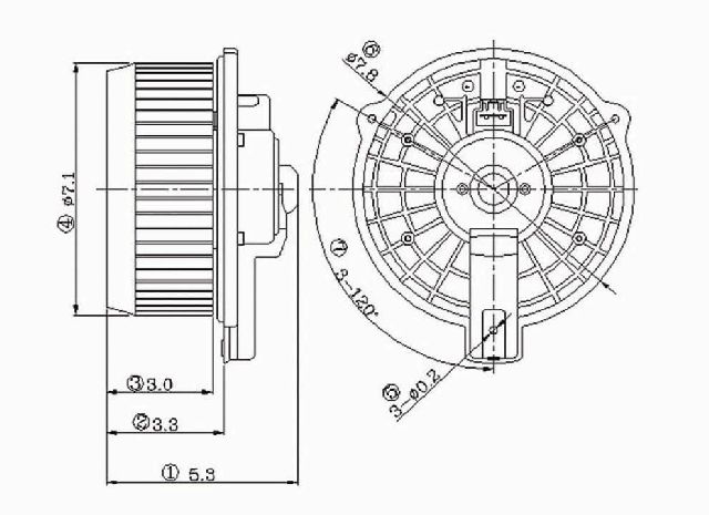 2006-2014 Honda Ridgeline HVAC Blower Motor (Global Parts)