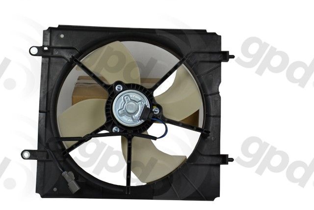 1998-2002 Honda Accord Engine Cooling Fan Assembly - Left (Global Parts)