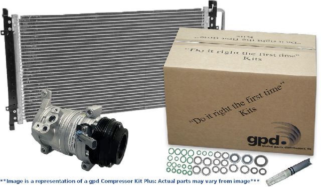 2010 Mazda 3 A/C Compressor and Condenser Kit (Global Parts)