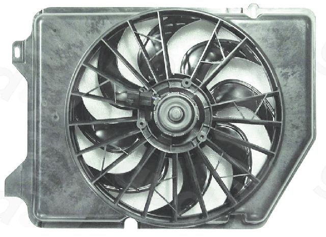 1991-1993 Ford Taurus Engine Cooling Fan Assembly - Left (Global Parts)