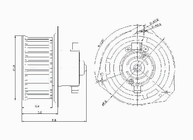 1991-1996 INFINITI G20 HVAC Blower Motor (Global Parts)