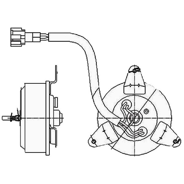 2003-2009 Nissan 350Z Engine Cooling Fan Motor (Global Parts)