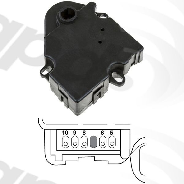 1998-2001 Mercedes-Benz ML320 HVAC Recirculation Door Actuator (Global Parts)