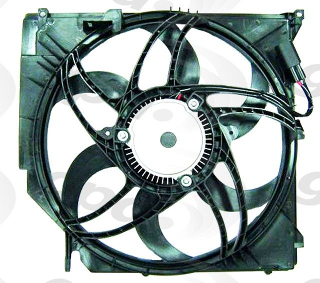 2004-2010 BMW X3 Engine Cooling Fan Assembly - Left (Global Parts)