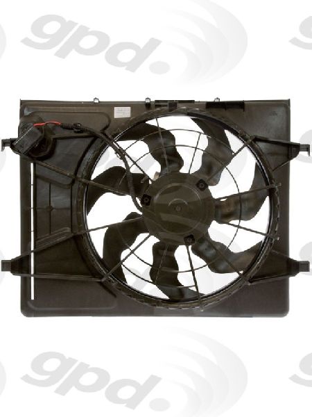 2007-2010 Hyundai Elantra Engine Cooling Fan Assembly (Global Parts)