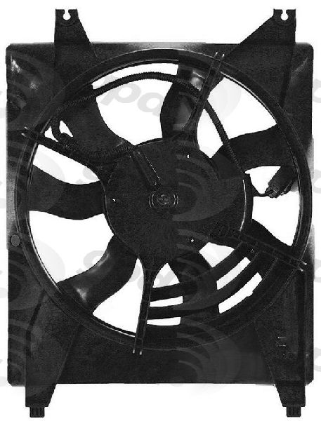 2006-2012 Kia Sedona Engine Cooling Fan Assembly - Right (Global Parts)