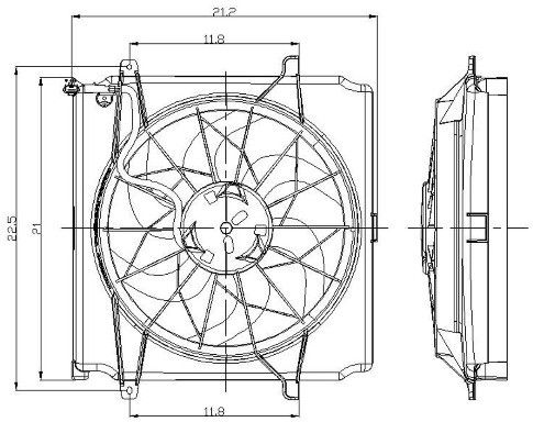 2004 Jeep Grand Cherokee Engine Cooling Fan Assembly (Global Parts)
