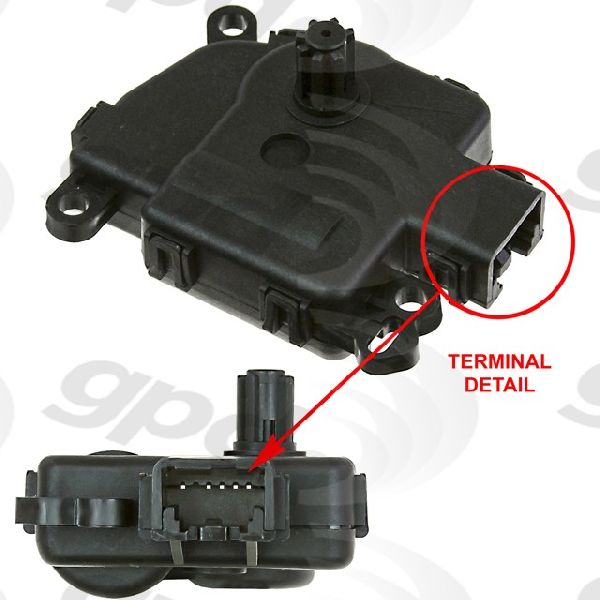 2014 Lincoln Mark LT HVAC Recirculation Door Actuator (Global Parts)